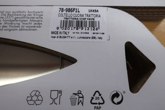 5 stk. BUGATTI trattoria køkken knive