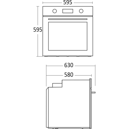 Scandomestic XO 6800 Ovn til indbygning
