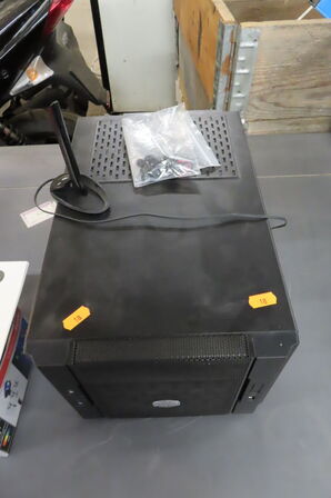 Computer samt LED lampe