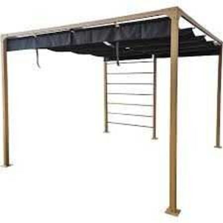 Bali pergola trælook uden cover 300x300x H: 228 cm 