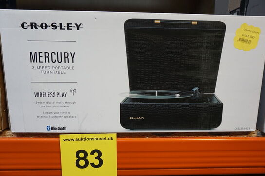 Crosley Mercury Pladespiller med Bluetooth (Sort) 