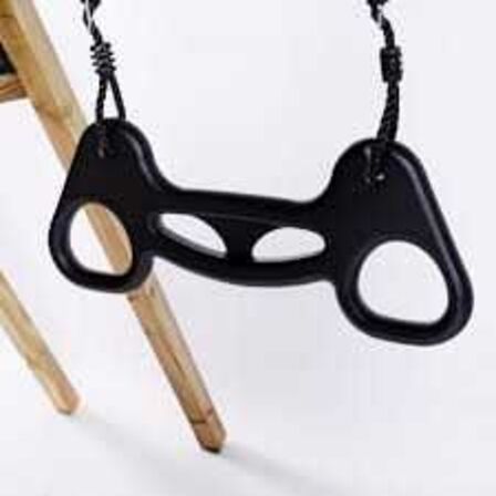 NORDIC PLAY Gyngestativ Arthur sort grundmalet inkl. sort gynge & Trapez 