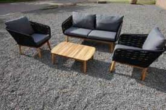 Malibu Loungesæt Sofa, bord & 2 stole