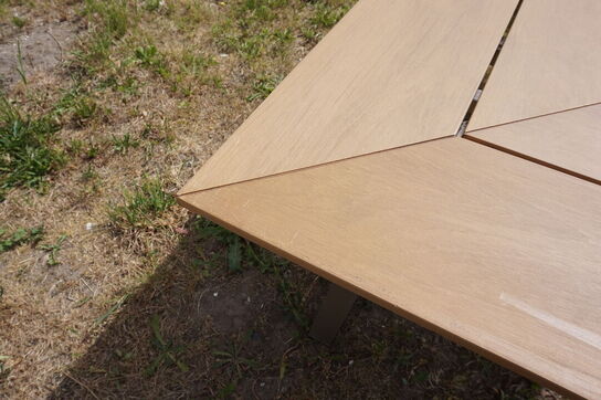 Cadiz havebord - teak look 200x100 cm
