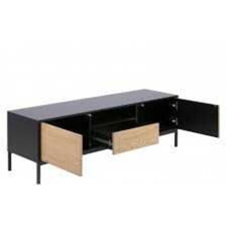 Seaford tv-bord Sort/vild eg B.140 x H.45 x D.40 cm 