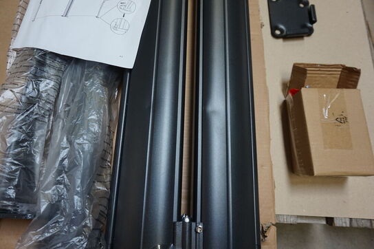 Clara dobbelt udtrækslæhegn Sort 