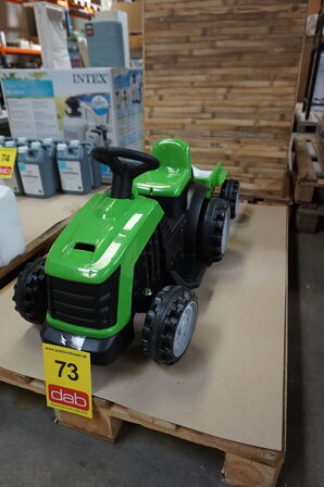 Havetraktor med trailer til børn med batteri Grøn 