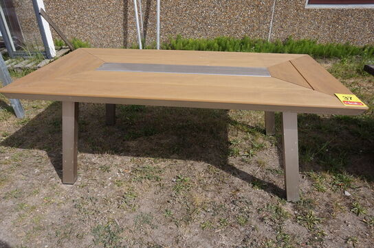 Cadiz havebord - teak look 200x100 cm