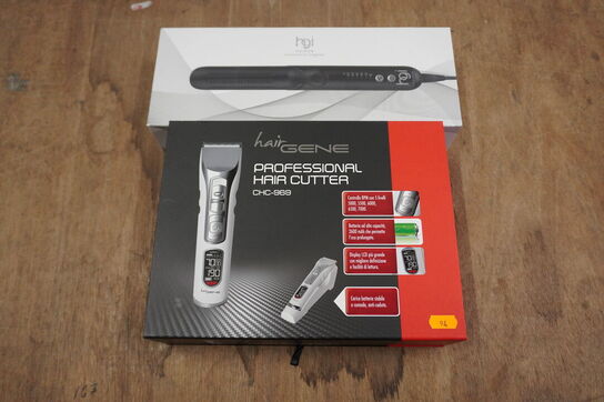 Frisør artikler HAIRGENE & HGI: CHC-969 hårtrimmer og HGI HAIRON