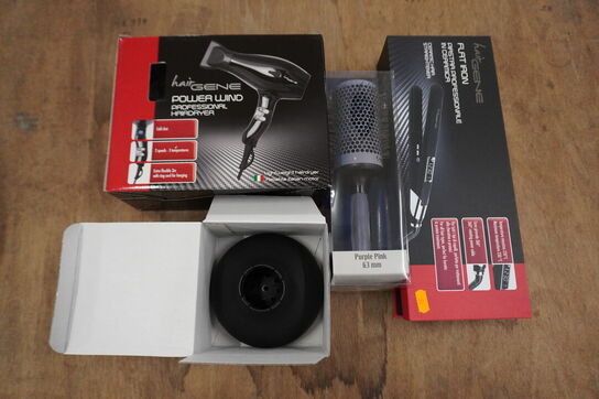 Frisør artikler HAIRGENE m.m.: Føntørrer, glattejern & fønbørste 