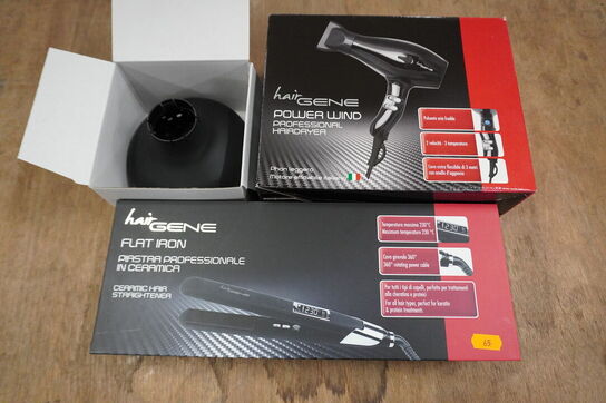 Frisør artikler HAIRGENE: Glattejern & føntørrer