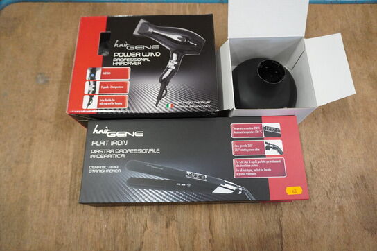 Frisør artikler HAIRGENE: Glattejern & føntørrer