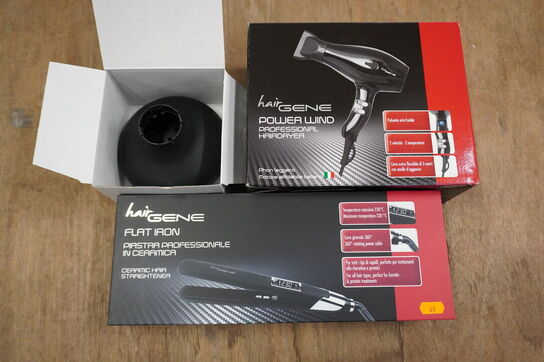 Frisør artikler HAIRGENE: Glattejern & føntørrer