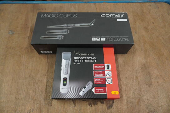 Frisør artikler HAIRGENE & COMAIR: Magic Curls krøllejern og hårtrimmer HGT02