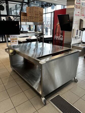 Varmebord på hjul GP PRODUCTION GP HRECT 