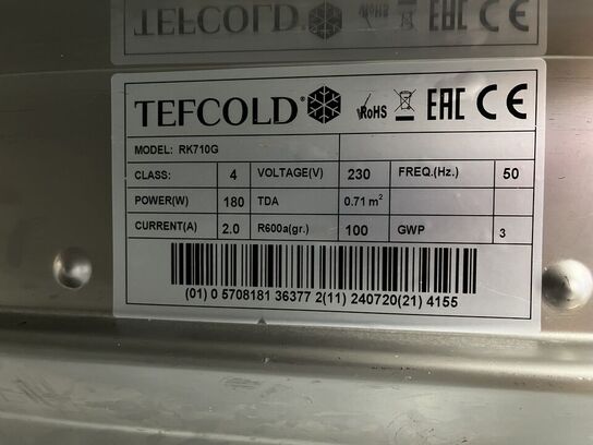 Køleskab TEFCOLD RK710G