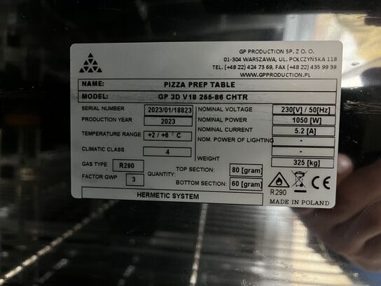Køledisk GP PRODUCTION PIZZA PREP TABLE