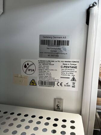 Coca Cola køleskab  KL/MASAN D390 WOC