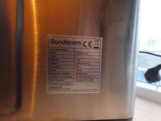 Ismaskine, SANDSTRØM S15ICE14E