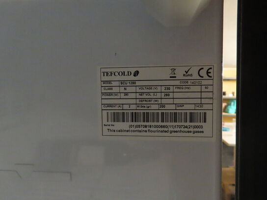 Displaykøleskab, VIBOCOLD TEFCOLD SCU 1280