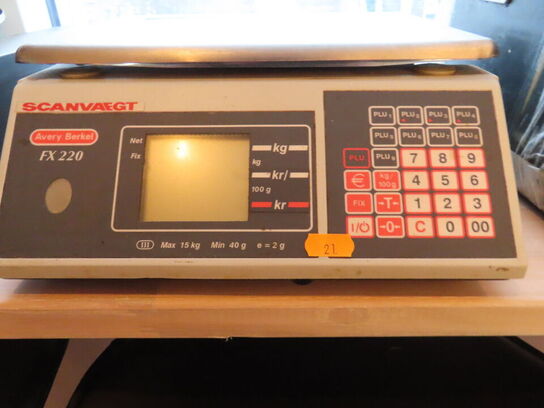 Vægt, SCANVÆGT AVERY BERKEL FX 220