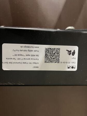 Mødebord m. skammel, Klapbord Four Design