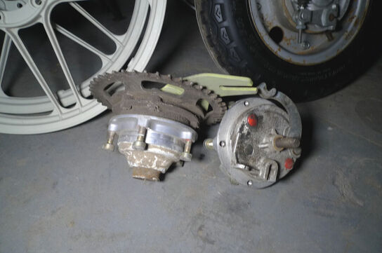 1 sæt alu-fælge t/PUCH Maxi, grundmalet