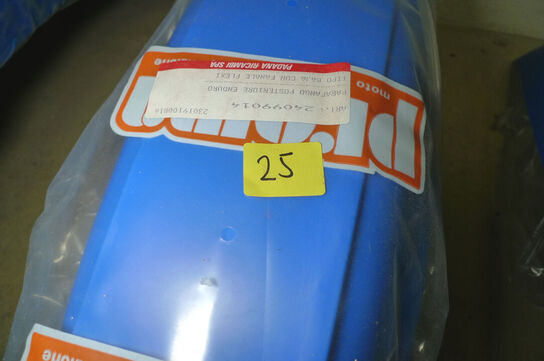 Et sæt cross-skærme for-/bag m/baglygte, blå