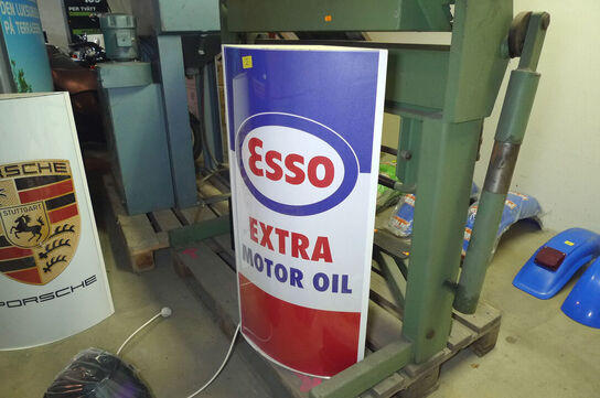 LED-lysskilt m/ESSO logo ca. 90x42cm 9W 230V
