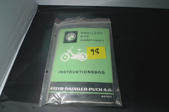 Original manual på dansk t/PUCH Maxi