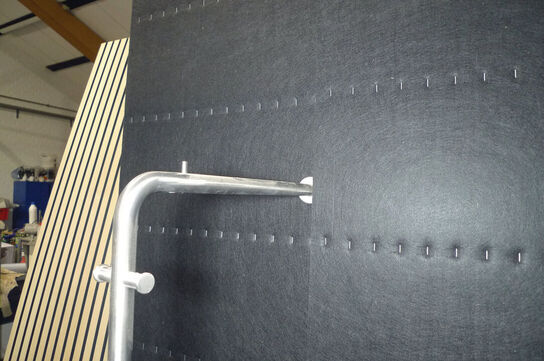 Bøjlestang/stumtjener, rustfrit stål ca. H170cm