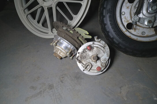 1 sæt alu-fælge t/PUCH Maxi, grundmalet