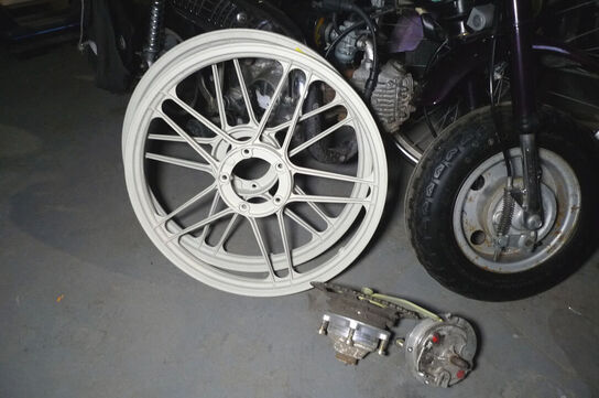 1 sæt alu-fælge t/PUCH Maxi, grundmalet