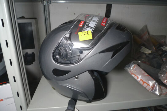 Str. M styrthjelm, flip-up