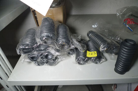 8 stk. gummimanchetter til forgaffel ca. L120mm ø20-30mm