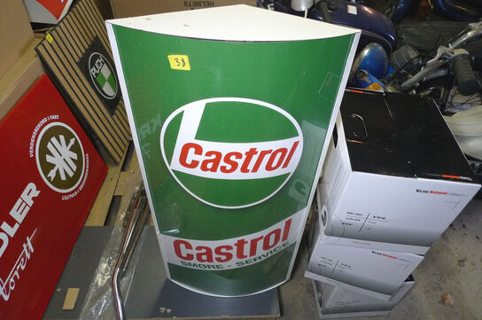 LED-lysskilt m/CASTROL logo ca. 90x42cm 9W 230V