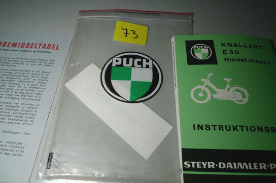 Instruktionsbog på dansk t/PUCH Maxi