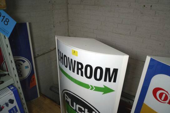 LED-lysskilt m/PUCH logo ca. 90x42cm 9W 230V