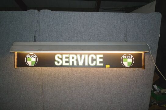 Armatur m/DUNLOP logo t/værkstedsbord m.m.