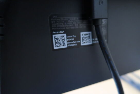 2 stk. computerskærme DELL P2722H, tastatur, mus, dockingstation LENOVO ThinkPad Hybrid USB-C with USB-A Dock