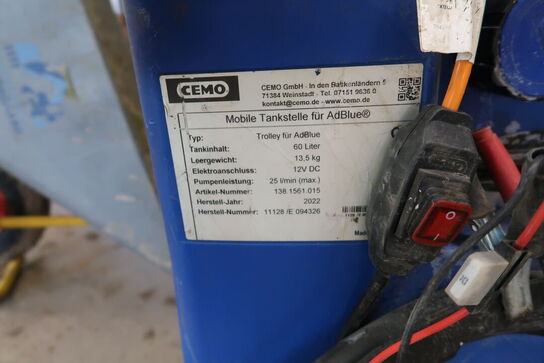Mobiltanksystem CEMO Trolley Für AdBlue 60L