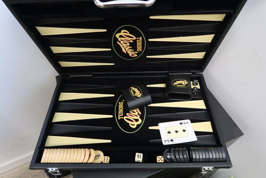 Skuffemodul med chipsæt, backgammon m.m.