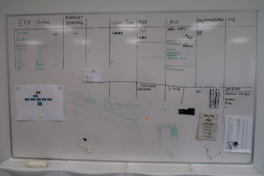 Whiteboard samt div. Skabe