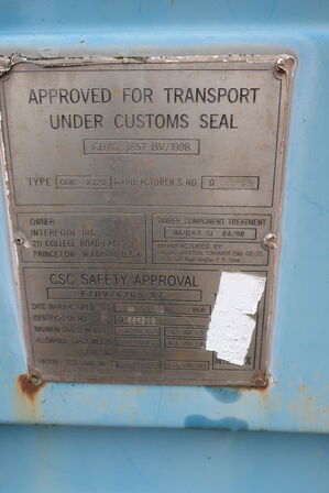 20' fods container QINGDAO Model: QUIC-1CC32