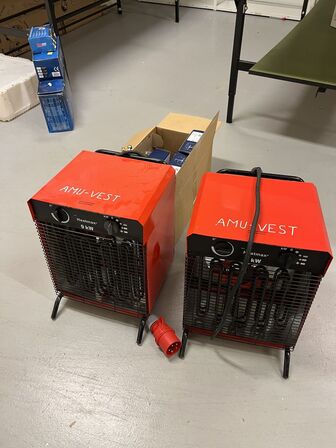 2 stk. Varmeblæser  HEATMAX Model: IFH03-40