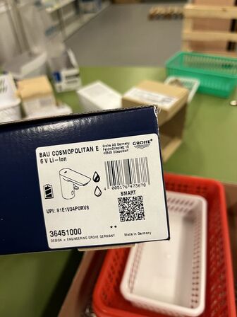 5 stk. Håndvaskarmatur  GROHE BAU COSMOPOLITAN E 6 V