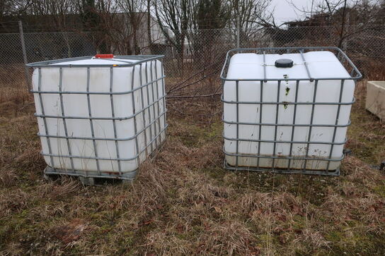 3 stk. 1000-liters IBC-palletank