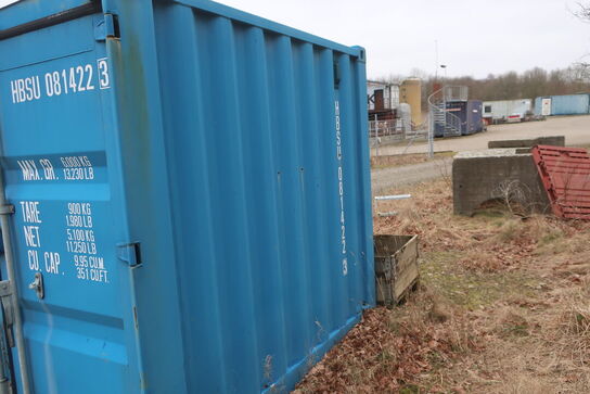 20' fods container HBSU 814223 m. indhold