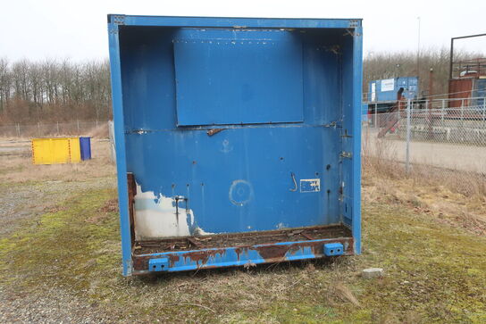 Mandskabscontainer m. indhold