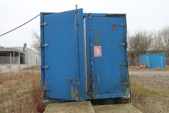 Mandskabscontainer m. indhold